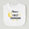 Personalised Eid Ramadan Baby Bibs Boy Girl Bib Custom Name Eid Mubarak Infant Saliva Towel Muslim Islamic Holiday Keepsake Gift 5
