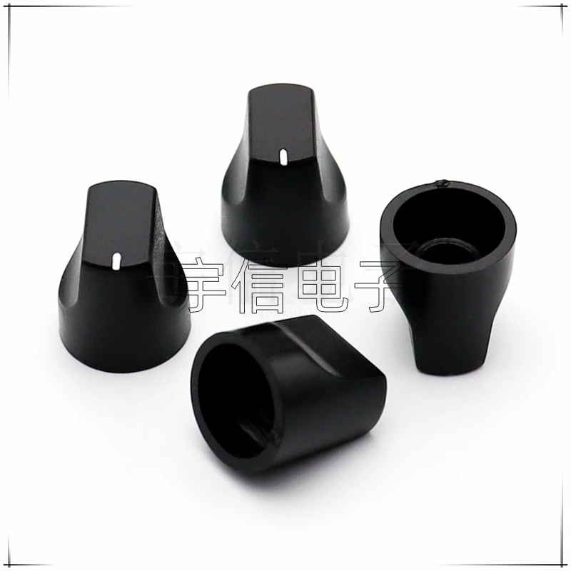 Plastic Knob Cap 10PCS 14.5&times;15MM Half Shaft Flower Shaft 6MM 180 Potentiometer Encoder Switch Cap Power Amplifier Volume Knob With potentiometer knob cap plastic knob cap