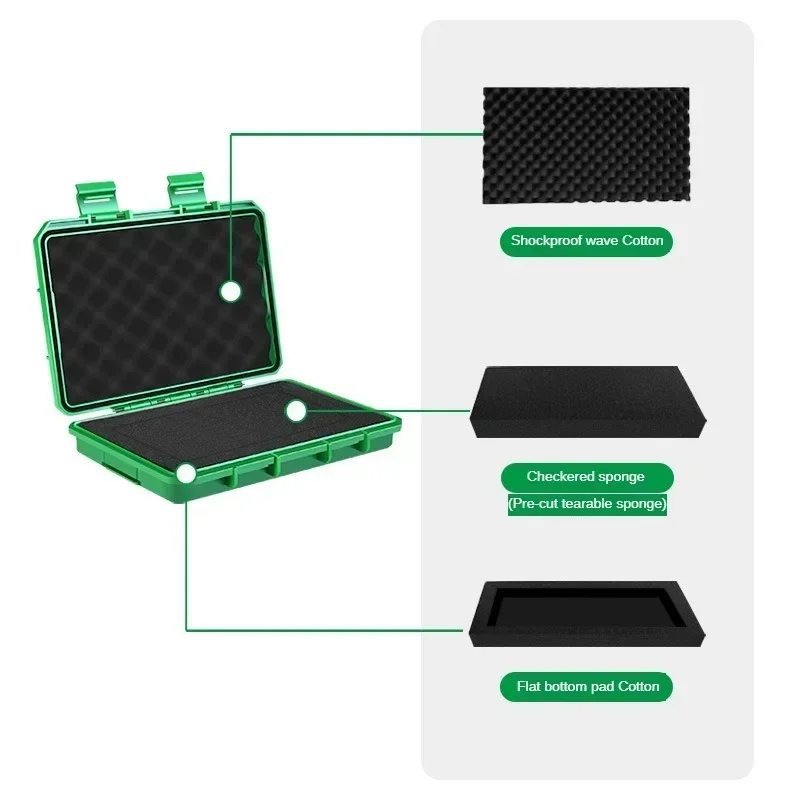 AIRAJ Plastic Tool Parts Box Storage Screw Box Tool Classification Electronic Component Drill Bit Accessories Thickened Grid Box 3