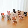 Cute Cat Meow Series Tiny Particle Orange Cat Building Blocks Ragdoll Silver Gradient Cow Building Block Toy 1
