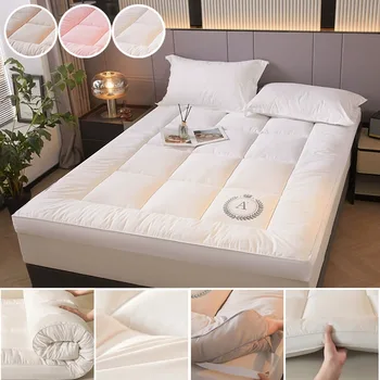 Hotel Style Thickened Mattress Pad Slow Rebound Non Collapsing Pressure Resistant for Tatami Single Double Bed Winter Warm Home