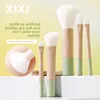 6Pcs Portable Face Makeup Brush Set for Loose Powder Foundation Blush Contour Highlight Nose, Mini Beginner Travel Kit