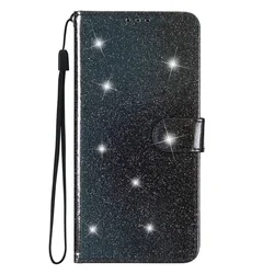 Bling Flash Leather Protective Wallet Case Cover for Moto G13 4G G23 4G (SH0106)