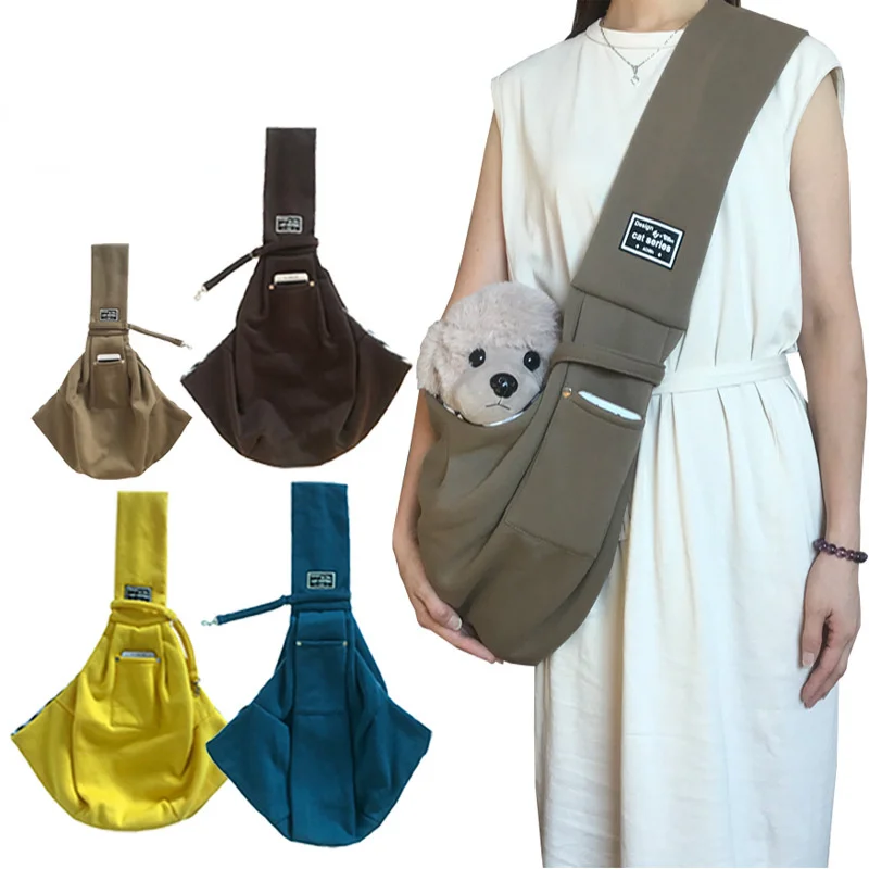 

Fashion One Shoulder Crossbody Bag Breathable Cotton Cat Bag Dog Summer Carrier Transport Chien Voiture Siege Pet Bag