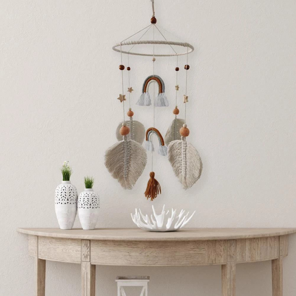 Woven Wall Decor Soft touching Macrame Pendant Nursery Decor Wall