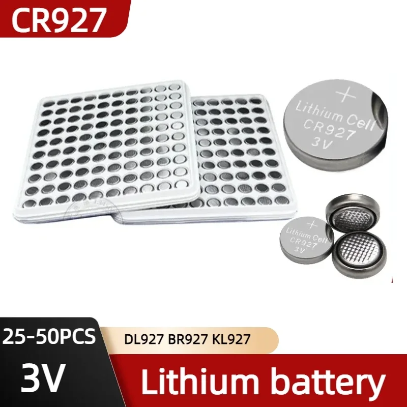 

New Original 3V CR927 Lithium Battery BR927-1W CR927-1W for Watch Toy Clock Remote Control Laser Light Button Coin Cell