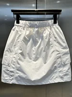 Summer New Dstring Design Multi-ket Workwear A-Line  Skirt Loose Slimming Casual Versatile Anti-Light Skirt - Image 5