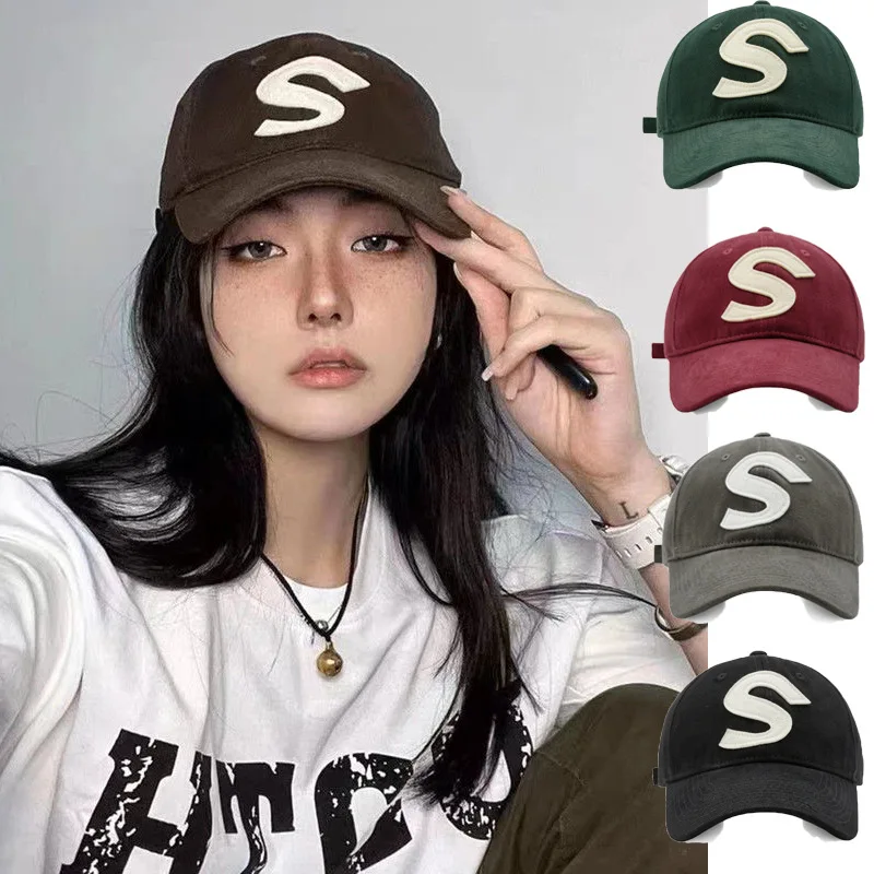 

Maikun Fashion S Letters Patch Embroidery Men And Women's All-Match Cap Casual Wind Spring And Autumn Couple Baseball Cap