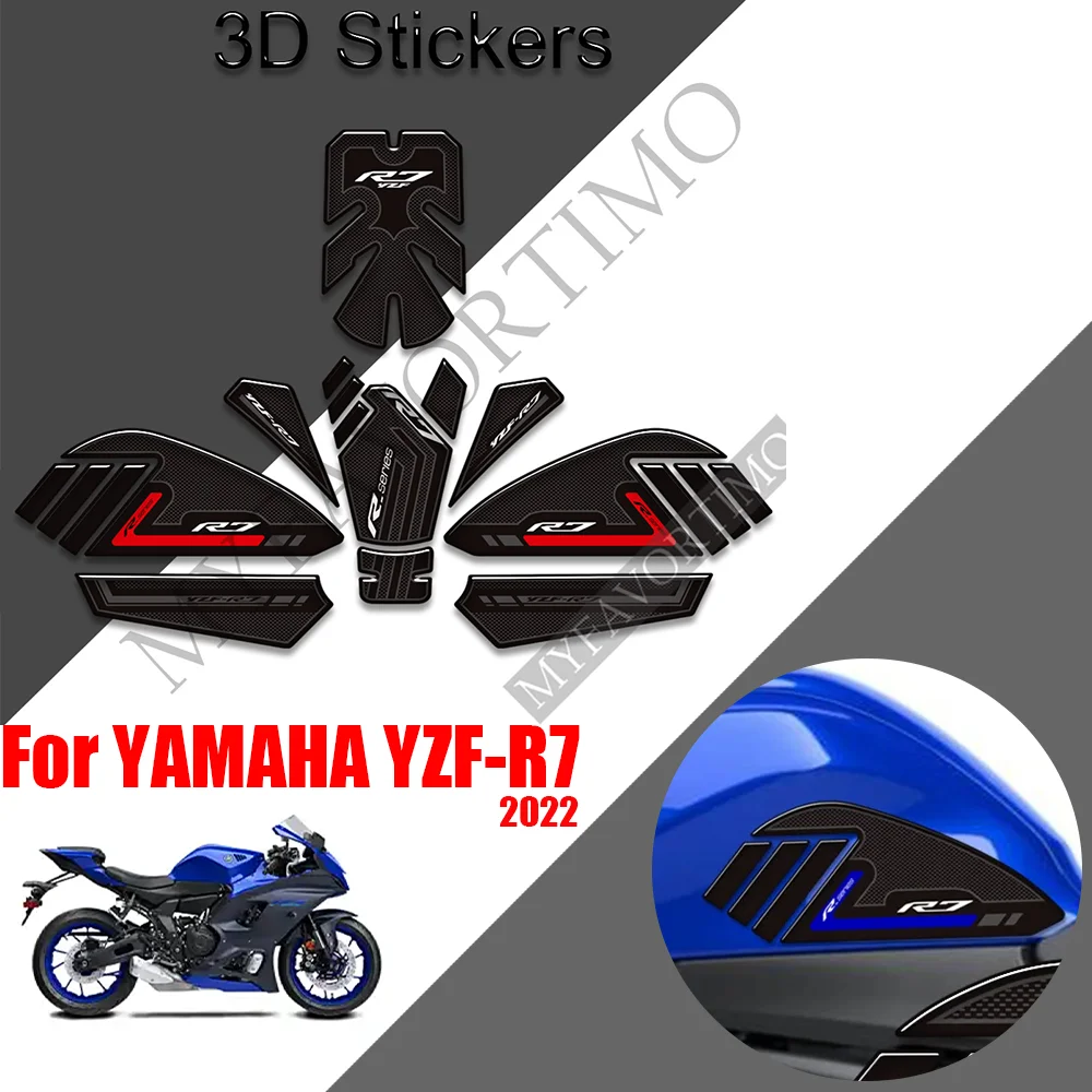 For YAMAHA YZF-R7 Fuel Tank Pad Sticker Motorcycle Tank Protector ...