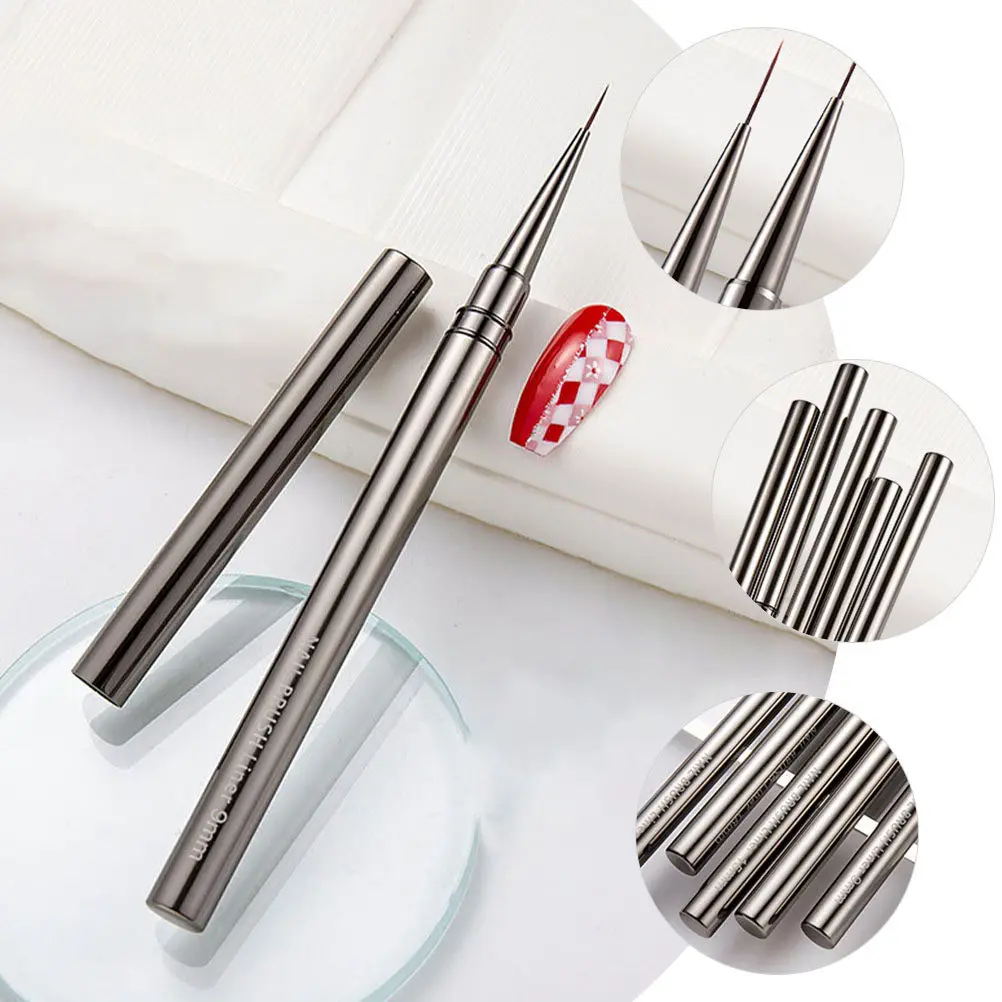 네일 아트 브러쉬 전문가용 얇은 라이너 펜 가볍고 편안한 매니큐어 도구 DIY 네일 디자인 드로잉 펜 살롱 용품