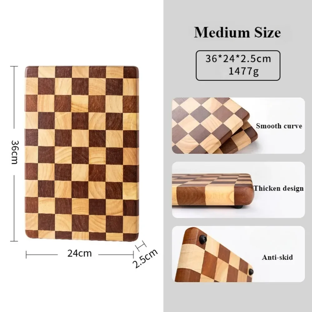 Solid Wood Cutting Board Household Tray Mosaic Simple Cutting Board Fruit Solid Wood Cutting Board Creative Mosaic Cutting Board