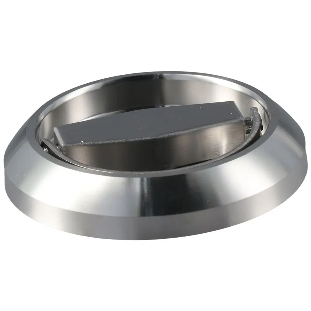 Embeded Silver Door Pull Round Brushed Stainless Steel Flush Pull with Screws Ring Handl for Cabinet Wardrobe Door
