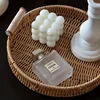 1/3 Piece Hand Woven Imitation Rattan Round Storage Tray Wooden Vintage Imitation Rattan Fruit Basket Snack Tray Storage Tray 6