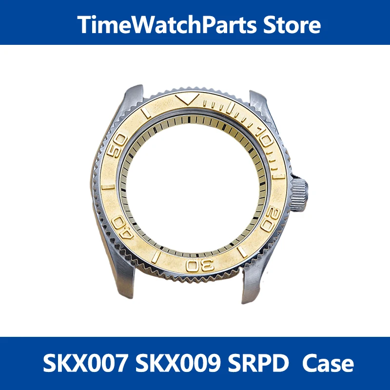 

Silver SKX007 Seiko Watch Case 316L stainless steel Cases For NH35 NH36 Movement 38mm Bezel Insert Sapphire Crystal Dive Watch