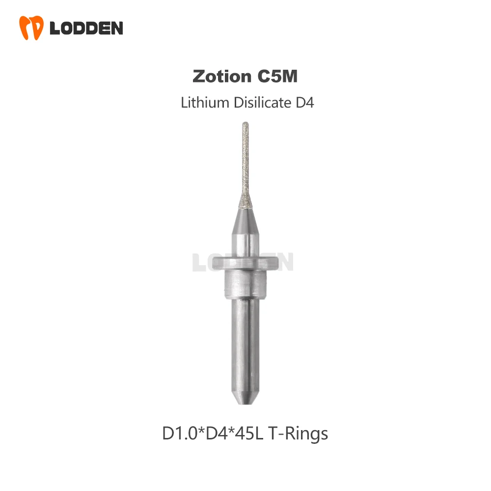 LODDEN 1 Stück Lithium-Disilikat-Fräser für Zotion C5M Dentallabormaterialien Glaskeramik D4 Magnetring-Schleifbohrer – Detail 9