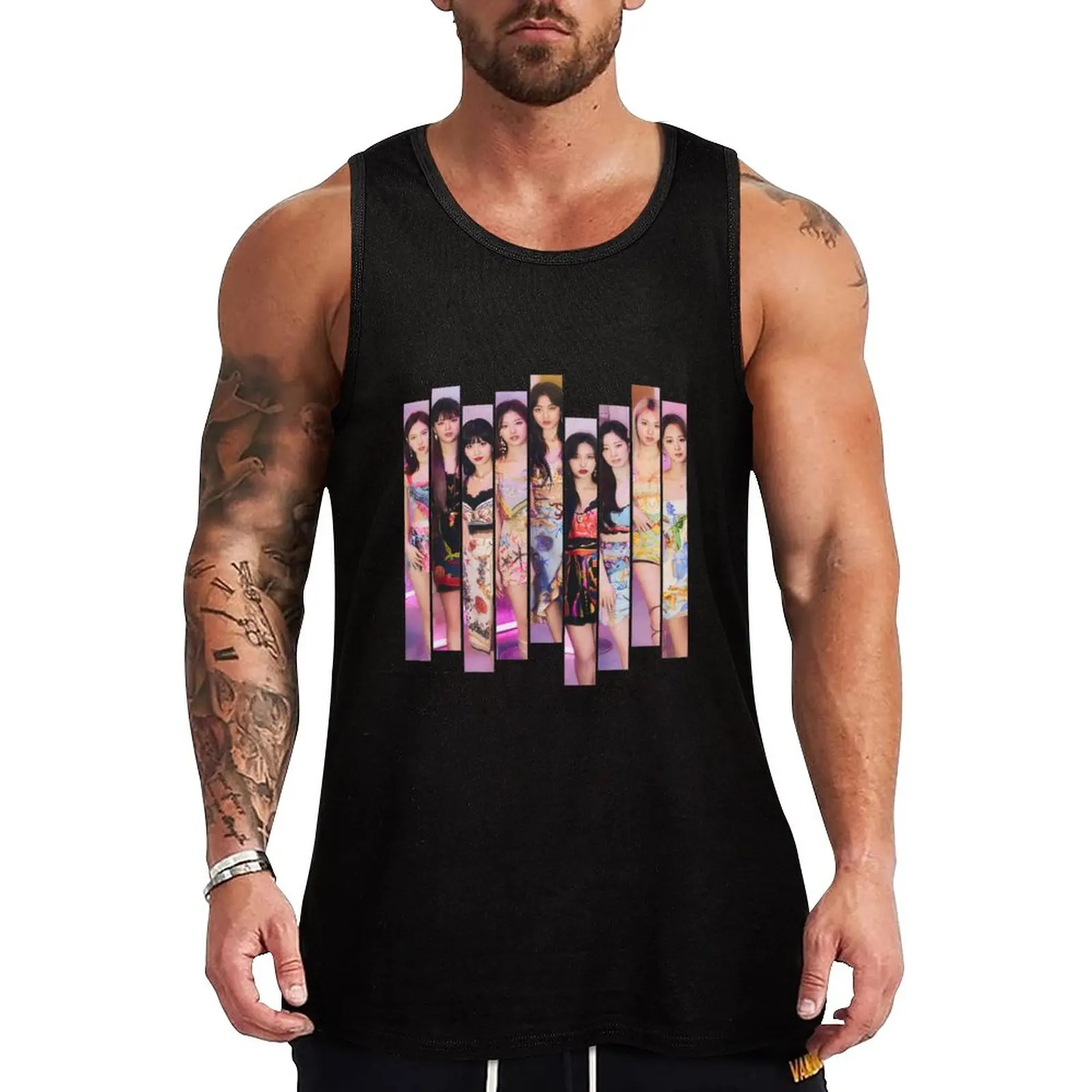 

New Kpop OT9 Tank Top summer clothes for men mens clothing