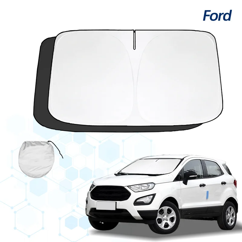 Car Sunshade car sunshade windshield sunshade windshield sun shade For Ford Ecosport Sunshade Summer Visor Protector Foldable Blocks UV Rays Protection Accessorie