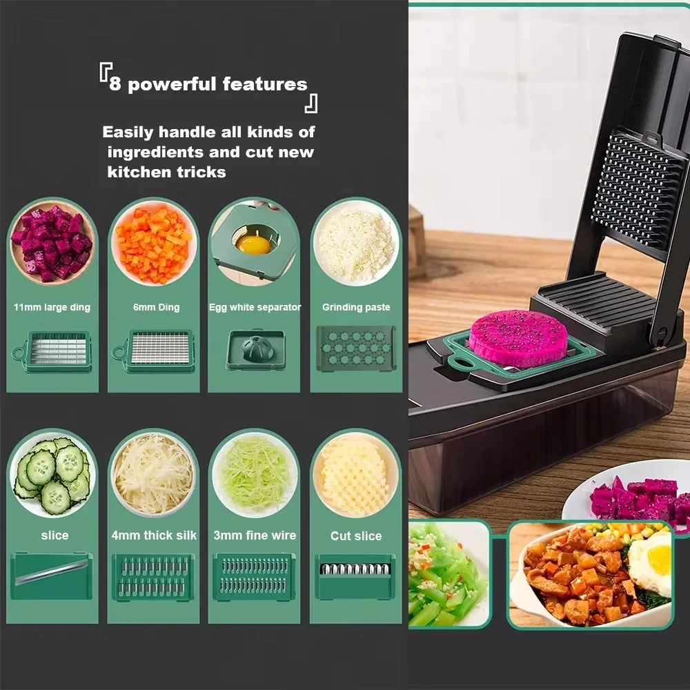 Vegetable Slicer Multifunctional Vegetables Chopper Handle Grate Food Choppers Vegetable Slicer Dicer Cut Kitchen Accessories