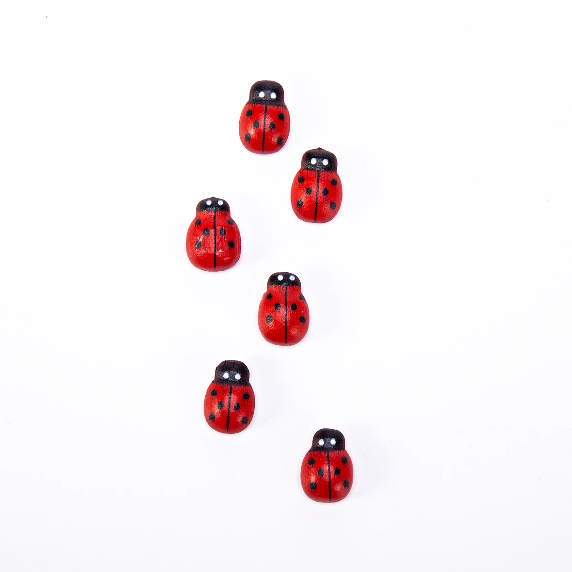 100 Pcs Self-adhesive Flat Back Mini Wooden Ladybugs Embellishments for  Crafts Scrapbooking Card Ornaments - AliExpress
