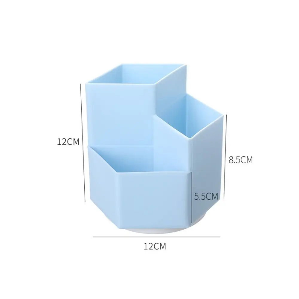 Large-capacity Pen Holder Student Stationery Storage Box 360-degree Rotation Creative Oblique Plastic Stationery Storage Box pen holder pen and brush holder desk organizer desk storage rack
