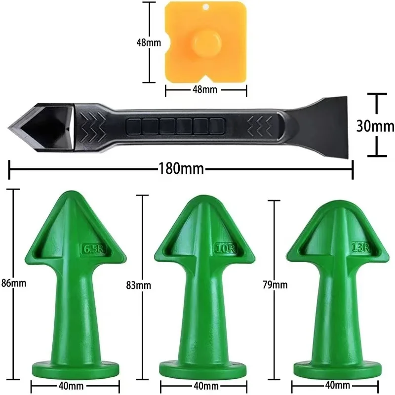Caulking Tools Caulking Gun Nozzles Sealant Tool Kit Prodrill 5Pcs Caulking Tool Kit Silicone Caulk Nozzle Applicator Finishing Set Grout Sealant Remover Finishing Scraper Edger