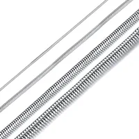 1 Piece Width 1/2/3/4mm Round Snake Chain Necklace Stainless Steel Chain Chokers for Jewelry Making Accessories Link Necklace - Image 5