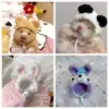 Handmade Crochet Pet Wool Hat Hamster Golden Silk Bear Plush Cute Little Hat Photo Props for Mini Pet Supplies 1