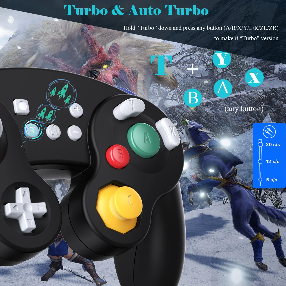 Exlene Wireless Support Bluetooth Gamepad Compatible Nintendo Switch Pro NS Video Game Controller For Switch Console