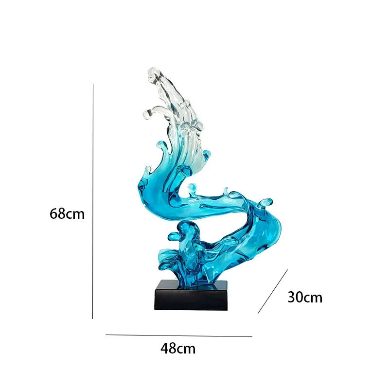 

Modern creative wave sculpture, corridor， foyer ，living room decoration