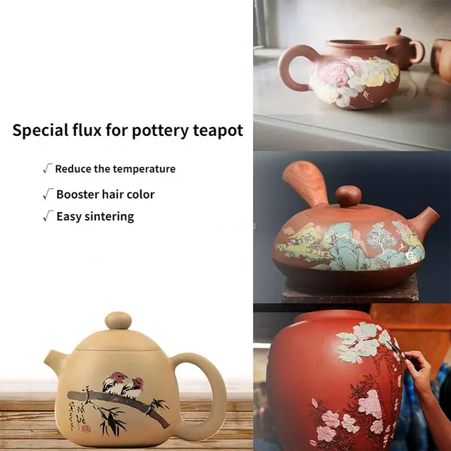 Kerámia Teáskanna Csökkentése Hőmérséklet -Fluxus Diy Készít Lila Homok Vízforraló