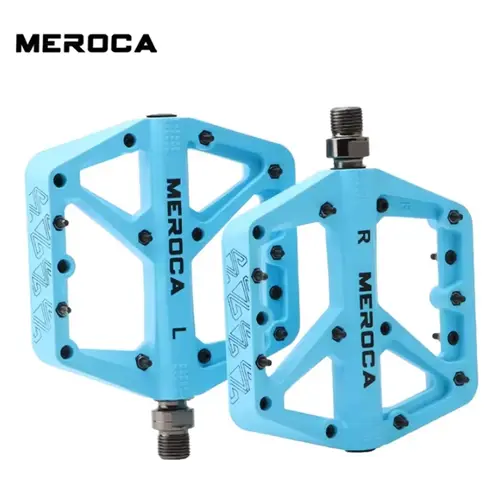 Meroca Bike Pedal Nylon Fiber Bearing Pedal For MTB Lightweight Extra Large Size Non-slip Wear-resistant Bicycle Accessories - Image 8