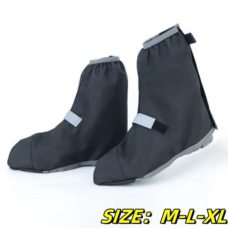 Surchaussures unisexes réutilisables et imperméables pour vélo, moto et randonnée, avec réflecteurs de sable et de pluie._voghion.com