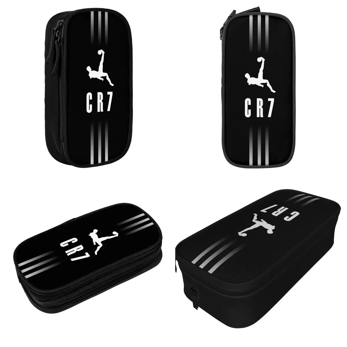CR7 C-Cristiano Pen Box Double Layer Large Capacity Office Accessories Cr7 Pencil Case Stationery Gift 2