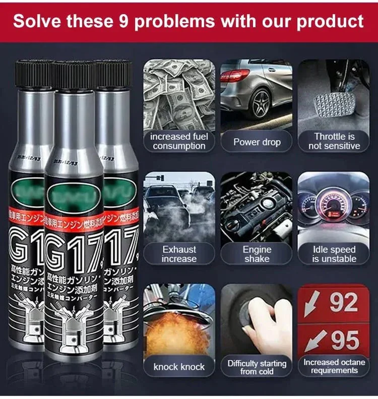 3PcsCarFuelGasolineInjectorCleanerGasOilAdditiveRemoveEngine