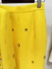 HIGH STREET Newest 2024 Designer Runway Suit Set Women's Stand Collar Zip Back Cropped Tops Long Skirt Set 2pcs 5