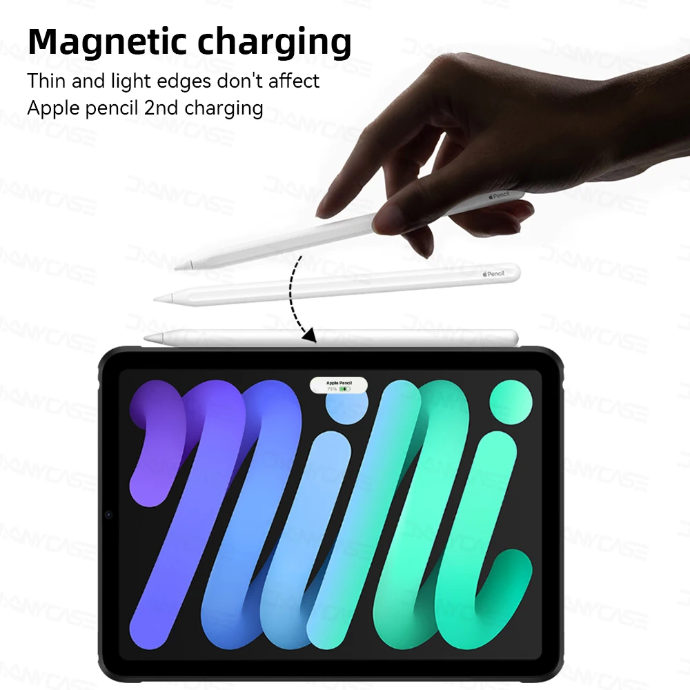 Capa de Silicone Transparente para Ipad Case para Ipad Mini 10.2 7ª Geração 9.7 6th Air 10.9 10.5 Pro 11 2023 10 ° 109 - Imagem 6