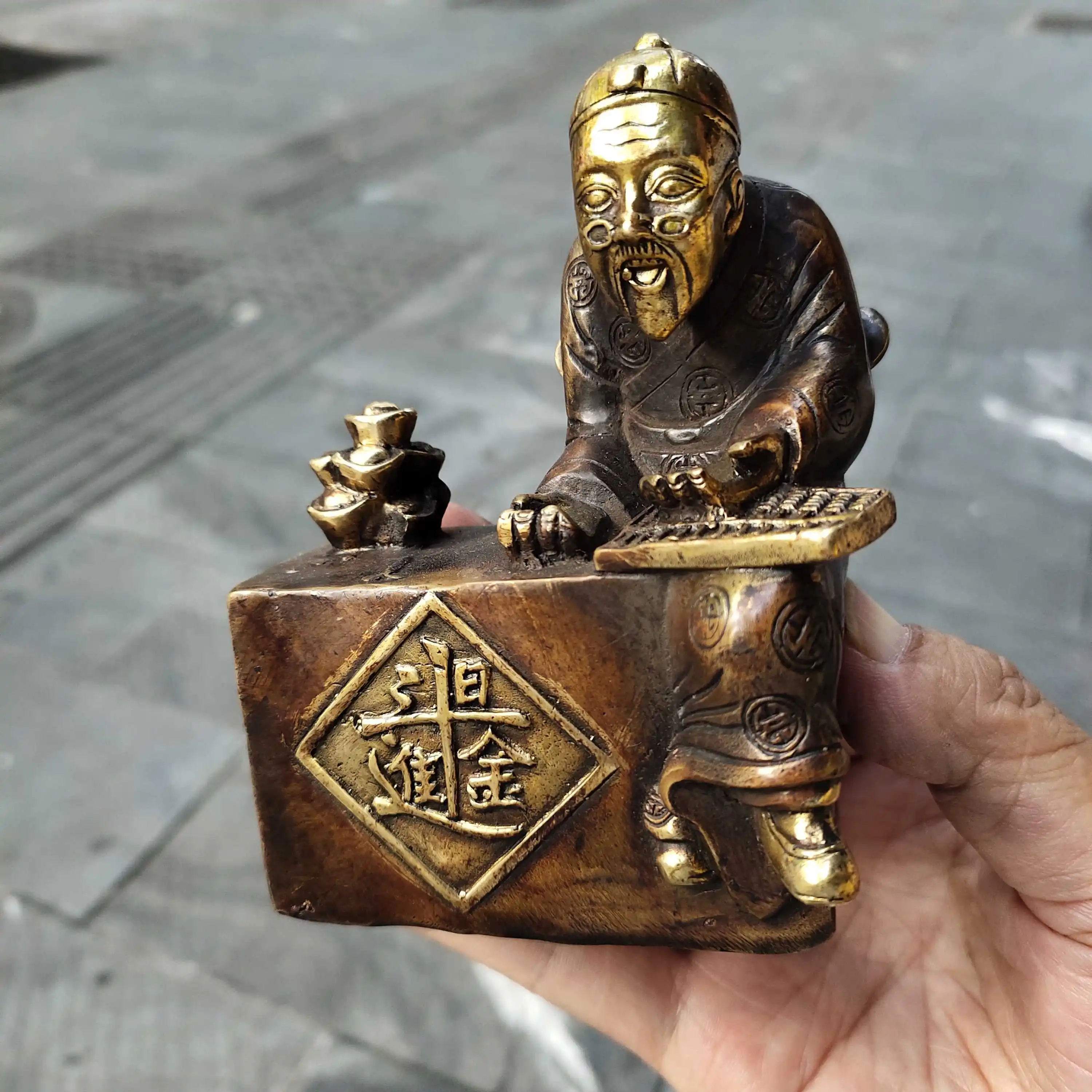 

Antique Bronze Collection Antique Daming Xuande Year-to-Day Jin Bronze Wen Wan Bronze business gifts