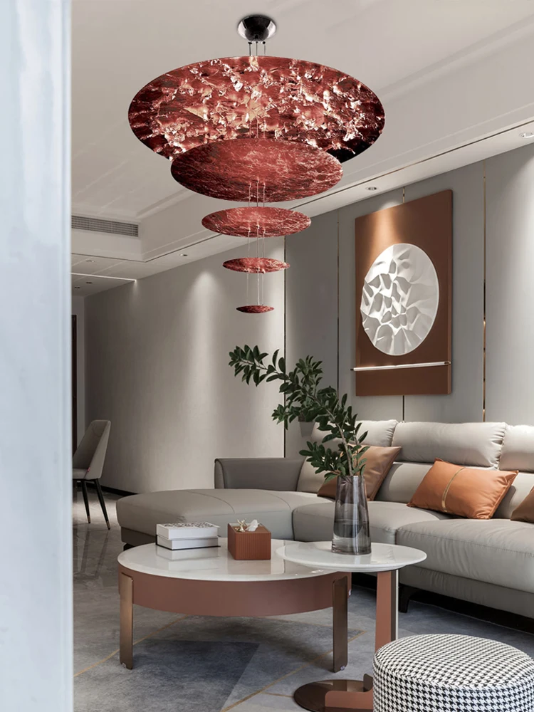Umbralla Collection LED Chrome Gold 4 Layer Chandelier Lighting Hanging Lamaps Suspension Luminaire Lampen For Dinning Room