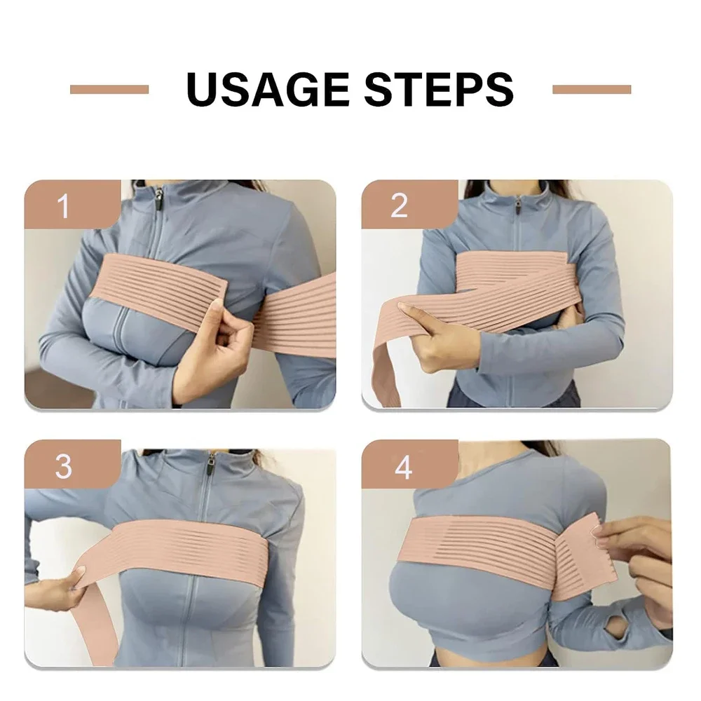 1Pcs Post Surgery Breast Implant Stabilizer and Chest Compression Support Band, Breast Augmentation and Reduction Strap Bandage 6