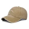 Washed Cotton Mountain Embroidered Baseball Caps Women Men Summer Anti-Sun Peaked Unisex Trucker Gorras Beach Sun Hat Hip Hop 5
