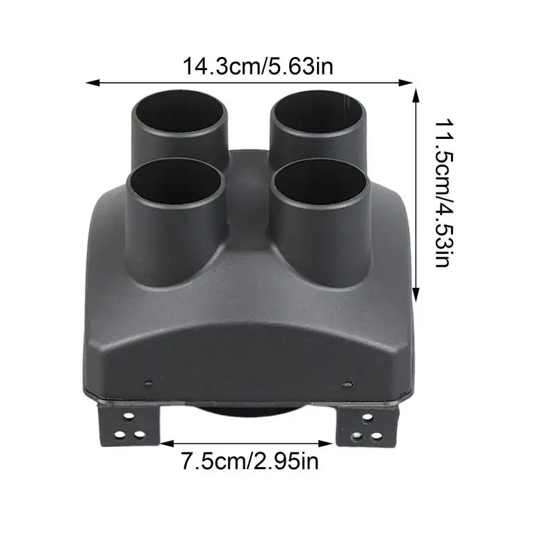 Car Diesel Heater Air Outlet Pipe 75/50/60mm Diesel Air Car Parking Heater Pipes 1/2/4 Hole Auto Pipe Vent Cover