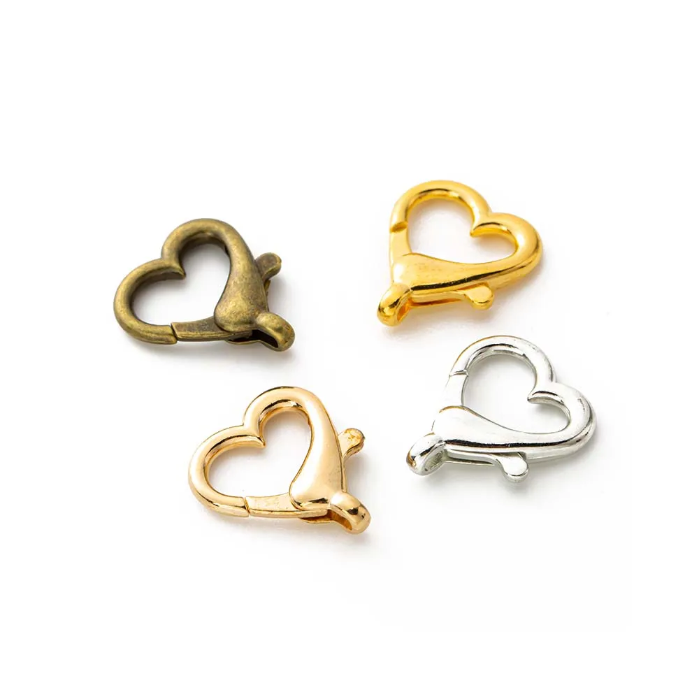 10 Stück Herz Hummer Verschlüsse Haken Schlüssel anhänger Schlüssel ringe Stecker DIY Schlüssel bund Schmuck machen Schlüssel ring Zubehör finden Material – Detail 7