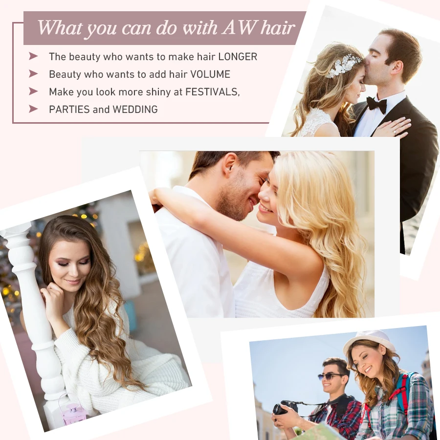AW Natural Tape Hair Straightening Hair Extensions Real Seamless Invisible Skin Weft Bonding Extensions 5 Pieces human hair extensions hair extensions