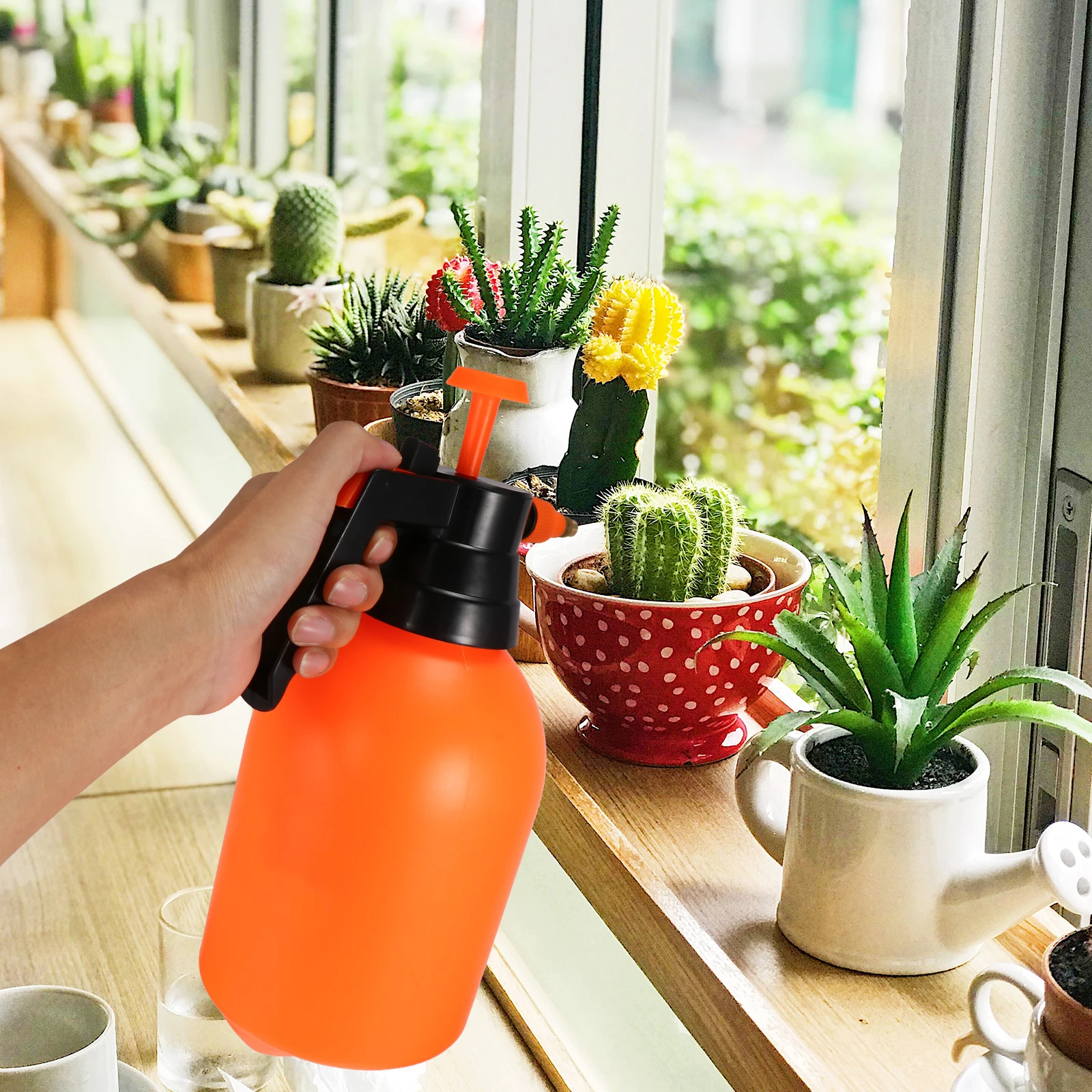 Air Pressure Watering Can for Plants Gardening Bottle Sprayer Atomizers Portable Pump Outdoor Planting Durable Practical Wide