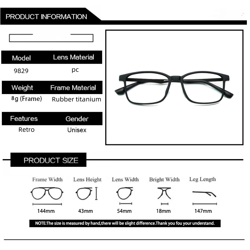 Square Rubber Titanium Glasses Photochromic Anti Blue Light Computer Reading Glasses For Men and Woman Prescription Reading Glasses