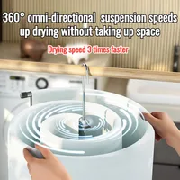 Round Spiral Sheet Hanger Household Storage Blanket Hanger Balcony Swivel Drying Rack Space Saving Stainless Steel 2
