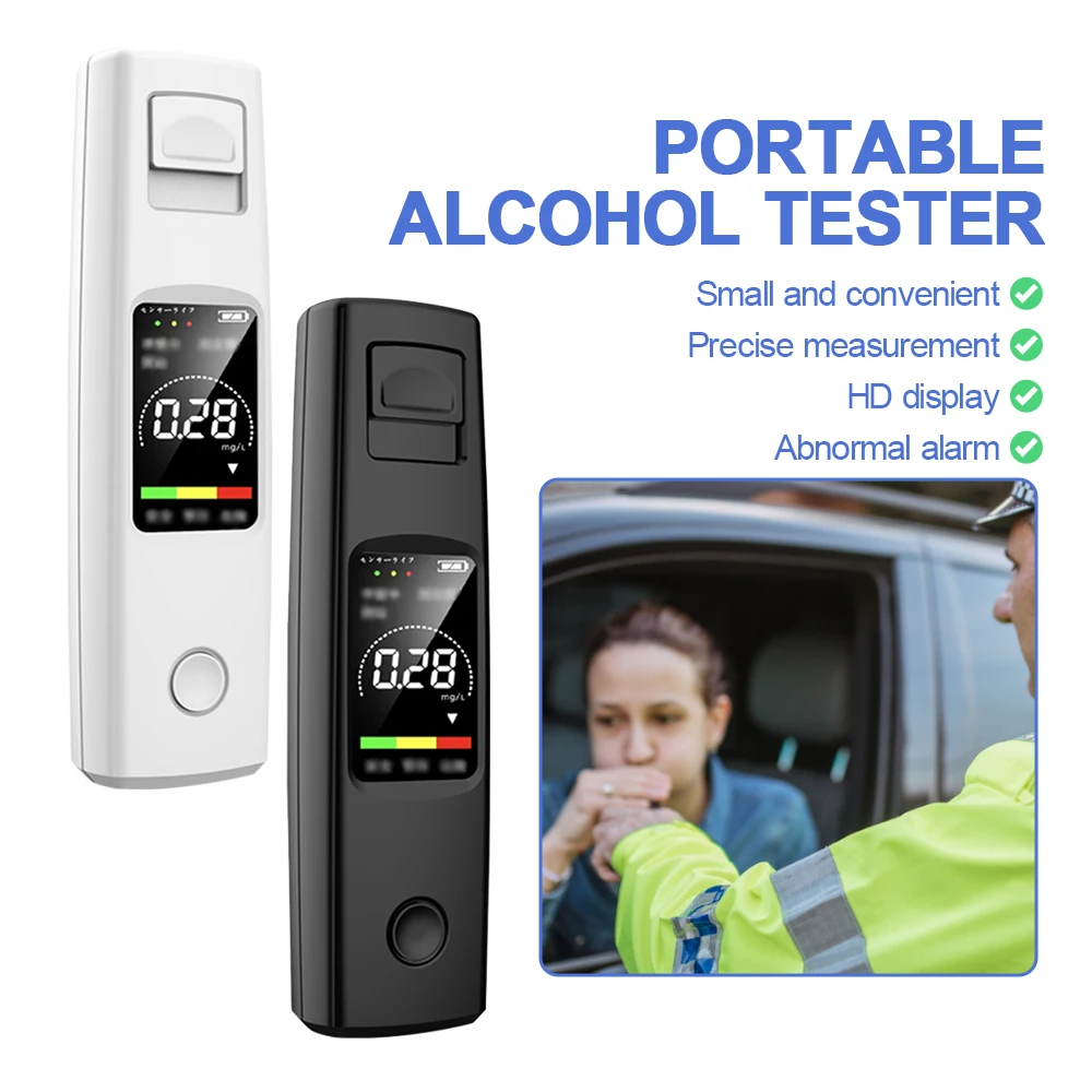 Automatic Alcohol Tester Professional Breath Alcohol Tester with Digital Display Rechargeable Breathalyzer Test Tools alcohol tester breath alcohol tester