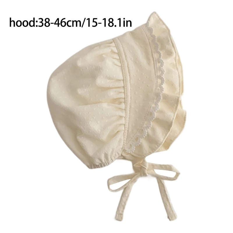 Baby Head Cover Infant Hat Baby Sun Hat Cotton Baby Hat Newborns Bonnet Christening Bonnet for Outdoor Activity Gift 6