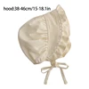 Baby Head Cover Infant Hat Baby Sun Hat Cotton Baby Hat Newborns Bonnet Christening Bonnet for Outdoor Activity Gift 6