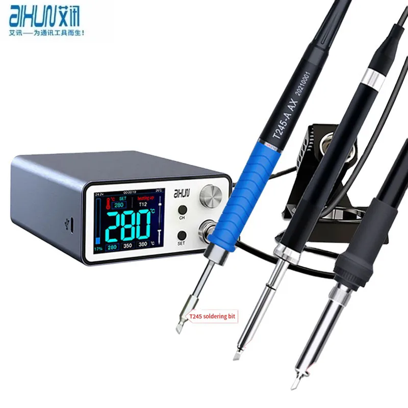 

JCID Aixun T3A Intelligent Soldering Station Support T12 T245 936 Handle Soldering Iron Tips Electric Welding Iron Station